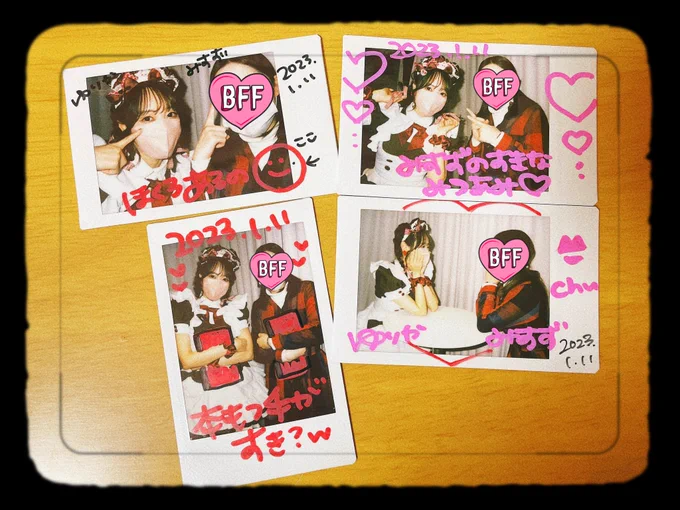 今日もかわいいほくろ、無事に発見できた(๑˃̵ᴗ˂̵)و ﾖｼ!
その位置にあるの本当にかわいい（語彙力）

卒業までにドンキの額縁と一緒にチェキ撮りたいな…
コレチェキでもよいのであの額縁ネキをどうしてもチェキに写したい…📸

ずっとやりたいと思ってたのに恥ずかしくて言えなかったゆりかさんのヘッダー画像のさくちゃんとの写真のオマージュ！ようやく勇気を出して言えましたwww
卒業まで定期的に見つめ合いチェキよろしくお願いします🤲