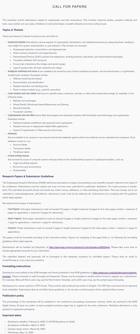 Call for papers -- Topics & Themes https://caaw.io/2023/