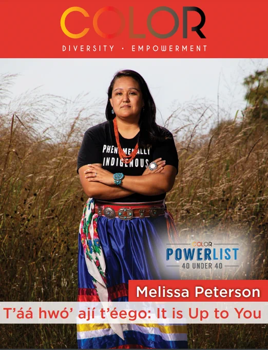 Cover photo of Melissa Peterson, Director of Tribal Relations at The University of Kansas provided by Laura Kingston