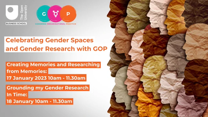 Creating Memories & Researching from Memories 17 Jan 10-11.30am Grounding my Gender Research In Time 18 Jan 10-11.30am