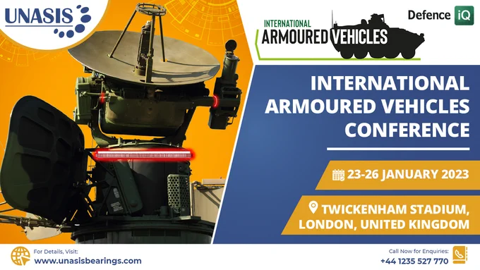 UNASIS products will be on exhibition, at the International Armoured Vehicles Conference, from 23rd-26th January 2023, in the United Kingdom