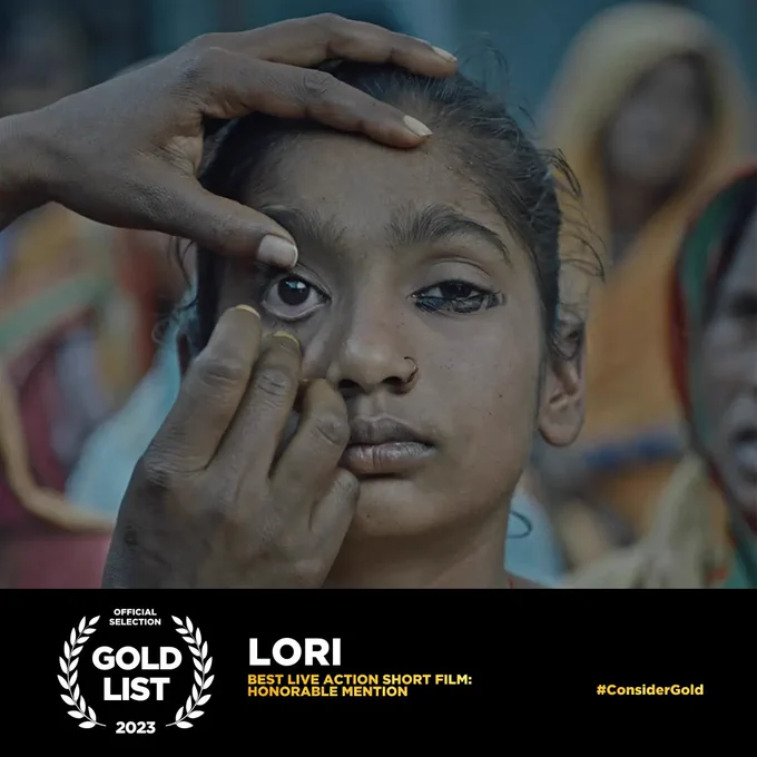 Honorable Mention graphic for Lori - Gold List Best Live Action Short Film