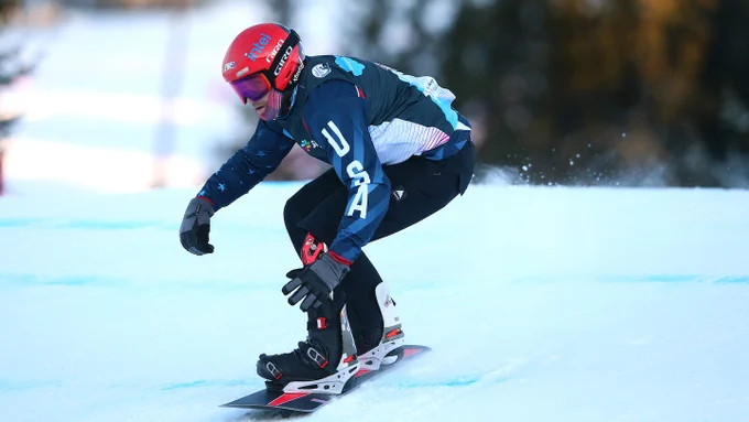 mike schultz competes at the world para snow sports championships in january 2022
