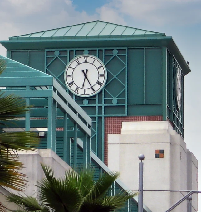 Tower Clock, R-LOT parking Garage - Beverly Hill, California. 

#towerclock
#madeinusa