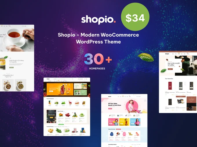 Shopio - Multipurpose WooCommerce WordPress Theme sale off