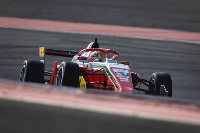 Aiden Neate on track at Dubai Autodrome in his #57 FRMEC car