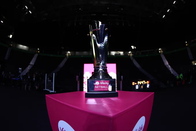 The Vitality Netball International Series trophy