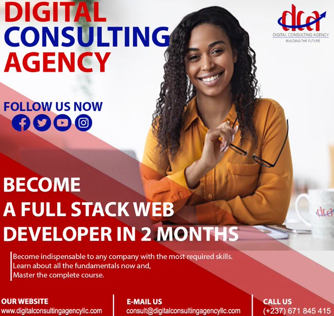 Become a fullstack web developer with Digital Consulting Agency