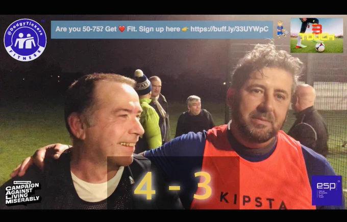 🔺Missed us Thurs? Catch up👉 https://youtu.be/CidDmRLB-TM #Over50 #Over60 #Over70 #3TouchFootball #CVD #WalthamForest #London #UK #NHS #Project84 #AFC #THFC #WHUFC #LOFC #Veterans #diabetes #parkinsons #MentalHealth #TOTARS #CHECRY #NEWFUL Partners: @deliver_success @theCALMzone 