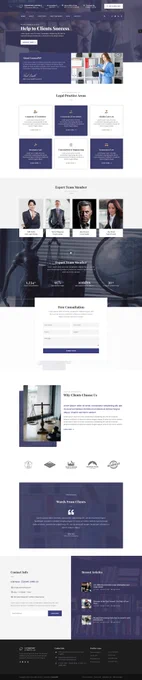 WordPress Theme Template Kits - Phecda CosmosWP Lawyer Template Kit