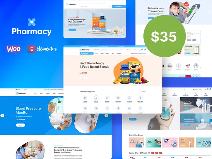 Pharmacy WooCommerce WordPress Responsive Theme sale off