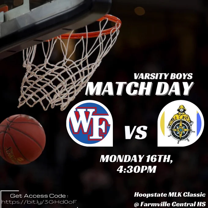 4:30PM East Carteret High School vs Wake Forest High School | WATCH LIVE 
Wake ForestEast Carteret
Cougars
10-6
Mariners
9-5
The East Carteret (Beaufort, NC) varsity basketball team has a neutral non-conference game vs. Wake Forest (NC) on Monday, January 16 @ 4:30p.

Game Details: Farmville Central MLK Showcase