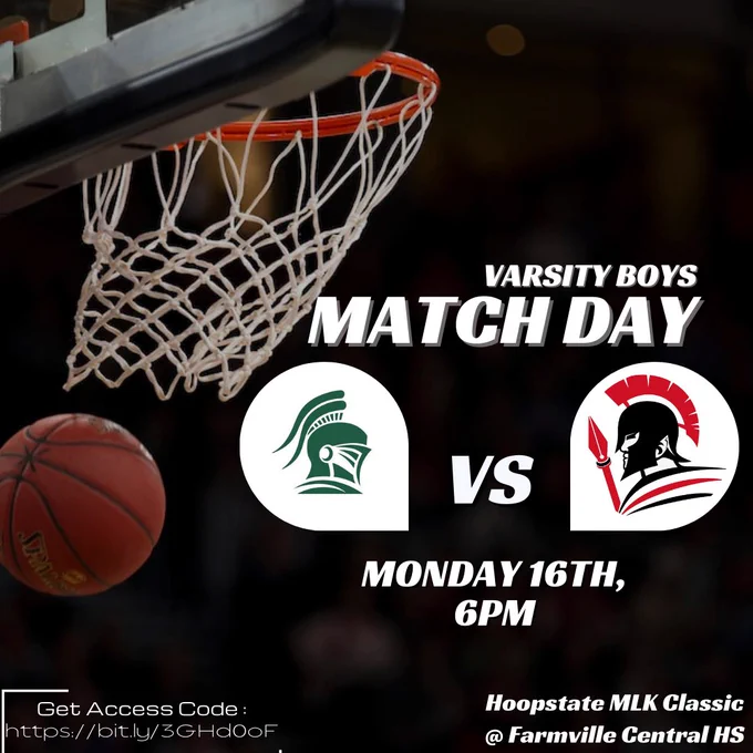 6:00PM Greenfield School vs The Burlington School | WATCH LIVE 
The Burlington School Greenfield
Spartans
16-9
Knights
19-5
The Greenfield (Wilson, NC) varsity basketball team has a home non-conference game vs. The Burlington School (Burlington, NC) on Monday, January 16 @ 6p.

Game Details: MLK @ Farmville Central HS
