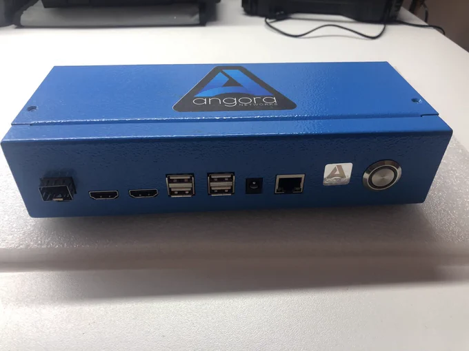 Data Diode hardware in blue