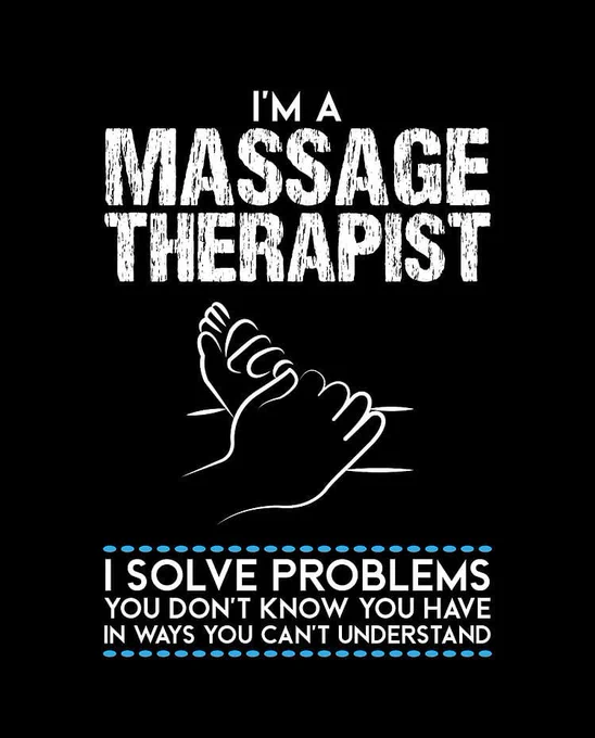 I'm a Massage Therapist. I solve problems you don't know you have in ways you can't understand. 💆‍♂️

BOOK IN NOW!

Call: 0403 126 562
Website: www.anthonymasterofmassage.com.au
Email: anthonymasterofmassage@gmail.com
FOLLOW on TWITTER: https://twitter.com/A_MasterMassage
FOLLOW on INSTAGRAM: https://www.instagram.com/a_mastermassage/
LIKE on FACEBOOK: https://www.facebook.com/anthonymasterofmassage1

#Massage #MassageTherapy #MassageTherapist #Remedial #Relaxation #YourBody #Stress #AchesAndPains #Relax #FeelBetter #FeelGood #GetAMassage #Benefits #Modalities #HealthJourney #Health #Journey #NewYear #NewYou #NeedAMassage #HealthIsWealth #TakeCare #Monday #Tuesday #Wednesday #Thursday #Friday #Appointment #BookInNow #BookNow