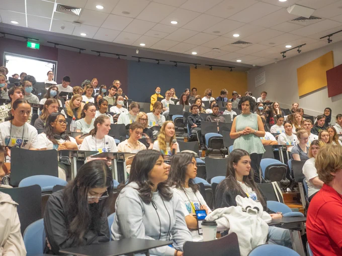 NYSF participants asking questions from the audience