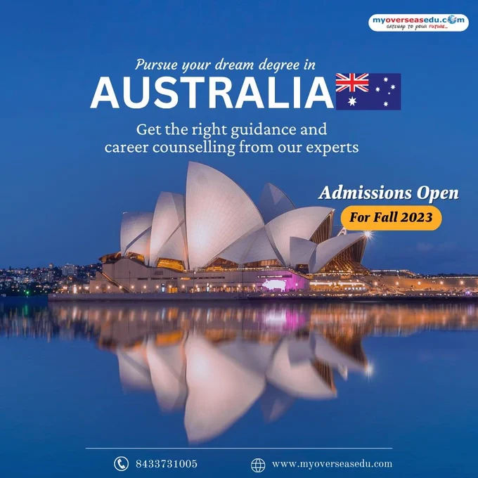 Pursue your dream degree in Australia. Get the right guidance and career counselling from our experts. Admissions open for fall 2023.