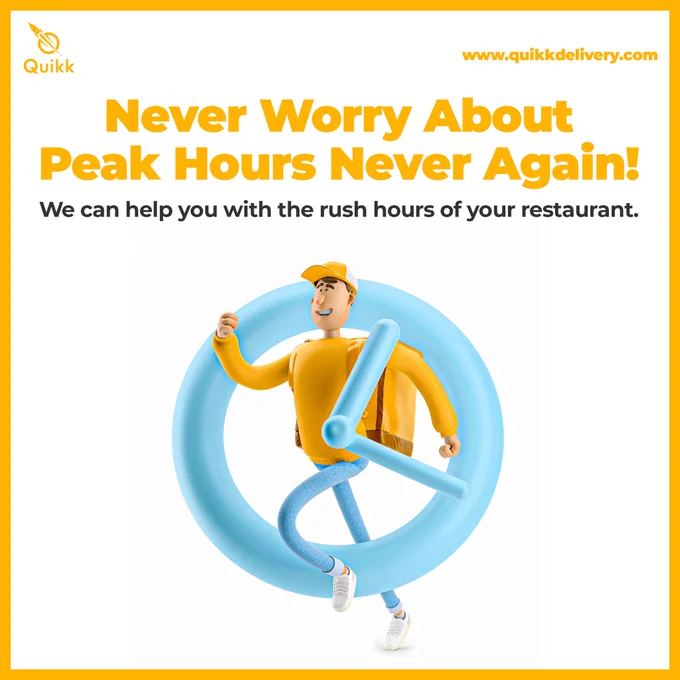 Never again be concerned about your peak hours.
Don't make your clients wait!
👉 Let our team help you with the rush hours of your restaurant!
Get the App through the play store Link here
https://play.google.com/store/apps/details...
Follow Us
👉https://twitter.com/QuikkDelivery
👉https://www.instagram.com/quikkdelivery/
👉https://www.linkedin.com/company/73978772/admin/
#Quikk #doortodoordelivery #logistics #DeliveryPartner #packagedelivery #brand #securedelivery #expressdelivery #shippingmadeeasy #booknow #wedeliver #CashOnDelivery #reliable #delivery #deliveryatyourdoorsteps #delivering #deliveringsmiles #deliveryservice #deliveryavailable #deliveryapp #app #deliveryfriend #registernow