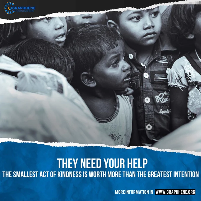 Bring smiles to little faces. Donate and take a step towards a better planet.

Learn more: 

https://graphhene.org/

Follow Us: 

Instagram: 
https://www.instagram.com/graphhene/

LinkedIn: 
https://www.linkedin.com/company/71453056/admin/

Twitter: https://twitter.com/GraphheneF

Facebook: https://www.facebook.com/graphhenefoundationofficial

#foundation #helpthepoor #help #helpinghands #donationswelcome #donateclothes #donatefood #donation #ngo #nonprofitsofinstagram #ngoindia #ngoindia #ngonoida #orphanage