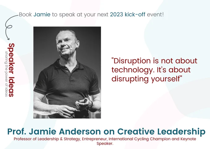 keynote speaker Jamie Anderson on creative leadership 