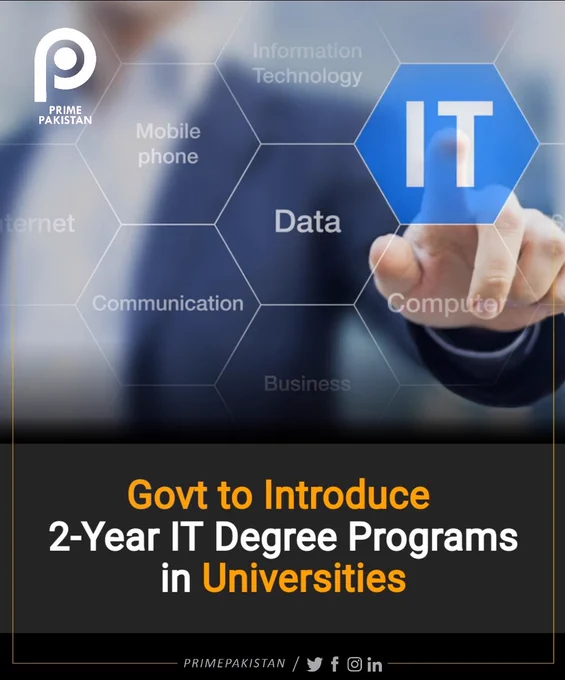 According to sources, the HEC has decided to start a two-year Associate Degree (AD) programme to meet the shortage of the IT workforce in the country.

Sources say that the HEC sought feedback from the universities for the AD program. After consulting the universities, HEC has finalised the curriculum for the AD program.

HEC officials say that after completing all the homework, the matter has been sent to the Accreditation Council (AC) of the HEC. After the approval of the AC, the programme will be officially launched.

According to Ministry officials, the country is currently experiencing a severe shortage of IT workers. Our universities produce 25,000 IT graduates per year, of whom less than 50% meet industry requirements.