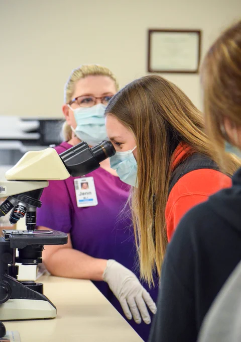 High school students from New York Mills, Fergus Falls, Ashby, Henning & Perham visited Perham Health & Pioneer Care to learn about health care careers in their own backyard. 