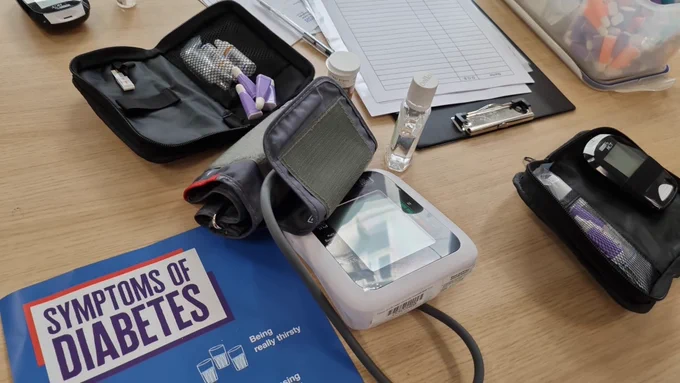 Blood pressure stand