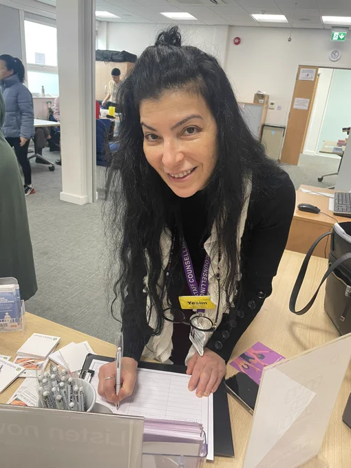 Yesim Aslam signing up to the women’s network