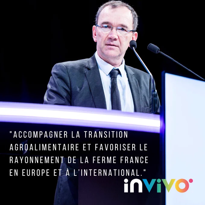 "Accompagner la transition agroalimentaire et favoriser le rayonnement de la ferme France en Europe et à l'international."