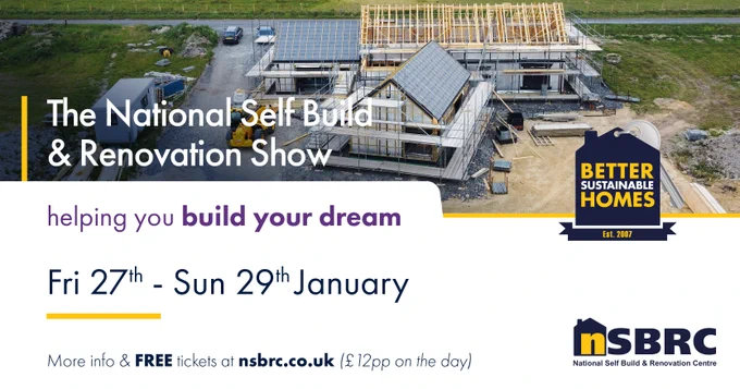 Image of construction site advertising NSBRC show end of Jan