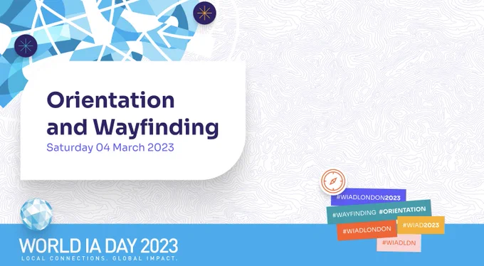 World Information Architecture Day London 2023, 04/03/2023.