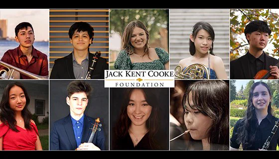 Recipients of From the Top's Jack Kent Cooke Young Artist Award