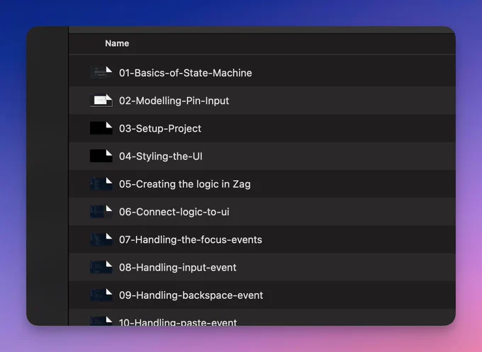 screenshot of recorded zag.js egghead course