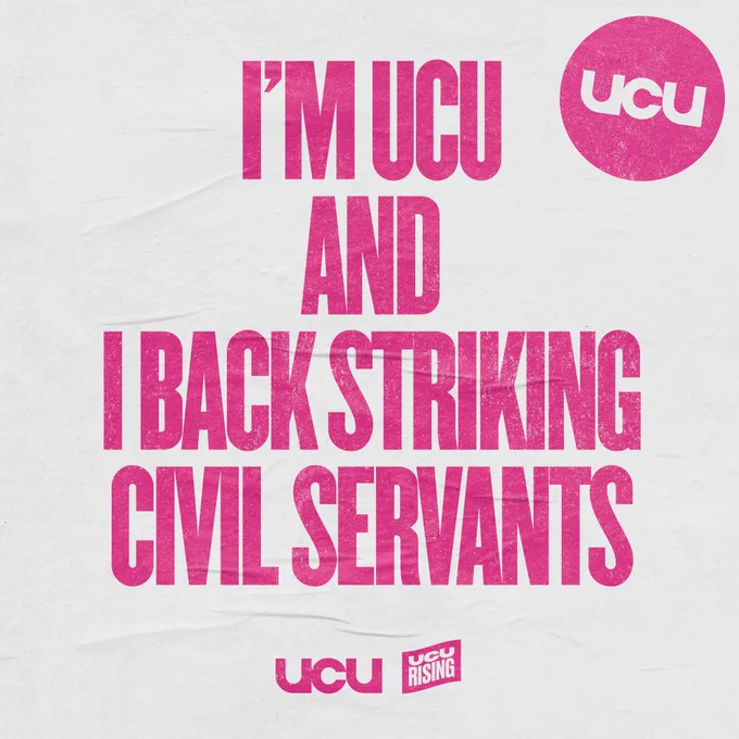 I'M UCU AND I BACK STRIKING CIVIL SERVANTS