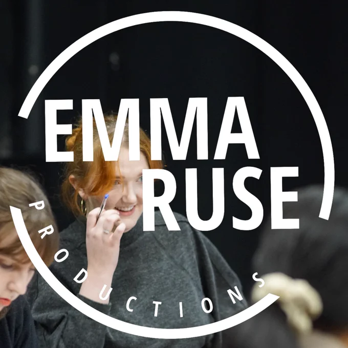 An image of Emma, a young person with ginger hair overlayed with a logo that reads Emma Ruse Productions.
