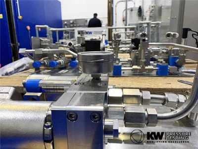 High pressure gas testing facility and services
