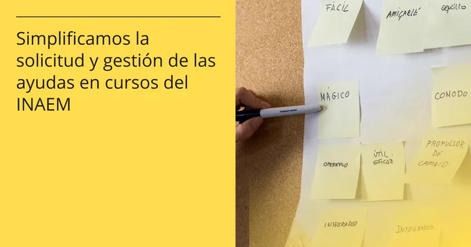 Simplificamos la solicitud y gestión de las ayudas en cursos del INAEM