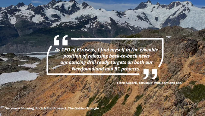 Discovery Showing, Rock & Roll Property, the Golden Triangle, BC