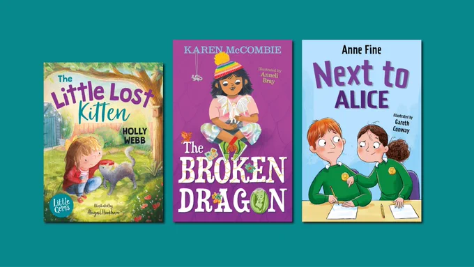 Cover images for The Little Lost Kitten, The Broken Dragon and Next to Alice