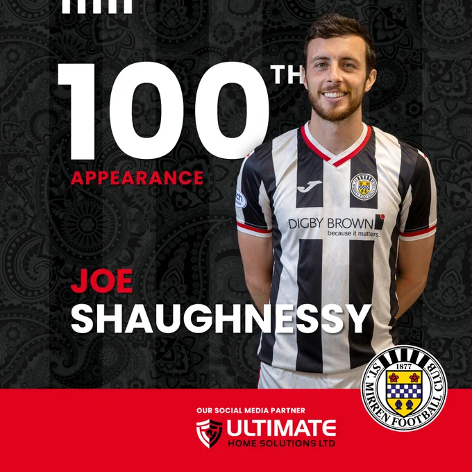 Joe Shaughnessy. 100th appearance.