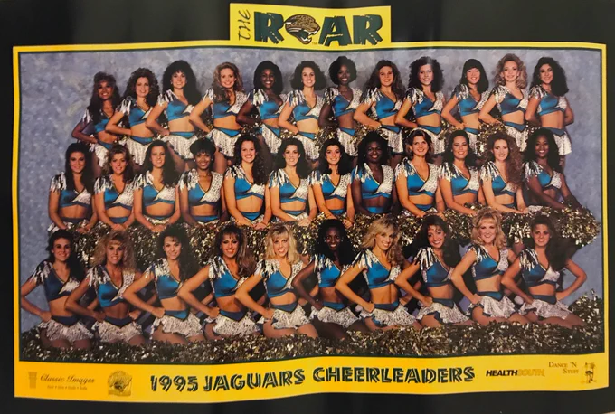 Inaugural Jacksonville Jaguars ROAR NFL Cheerleaders 1995