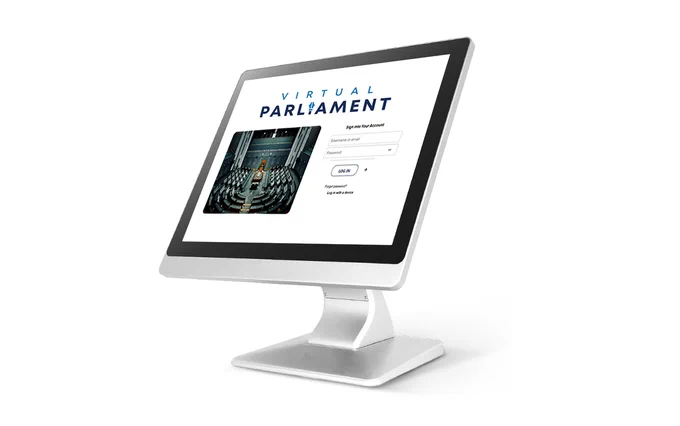 Virtual parliament's plenary device