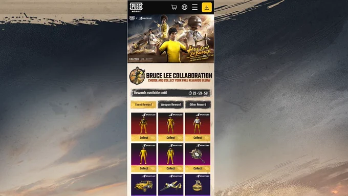 PUBG Mobile phishing page example