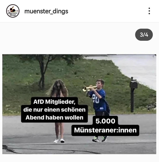 Screenshot der Meme-Seite muenster_dings