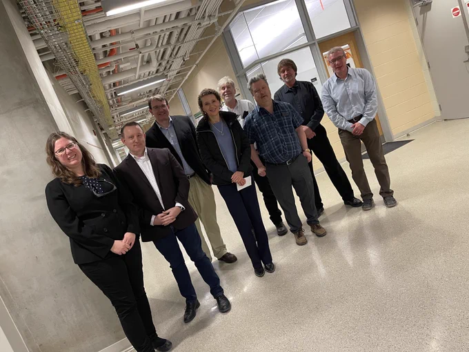 Lab tour with Dr. Lindsay LeBlanc and: 
Aminah Robinson Fayek, Vice-President (Research and Innovation)
Arina Tashchilina, PDF
Anindya Rastogi, PhD student
Benjamin Smith, PhD student
Logan Cooke, PhDstudent
Kusum Meena, PhD student
Bahar Babaei, MSc student
Nick Milson, MSc student
Luca Galler, UG coop student