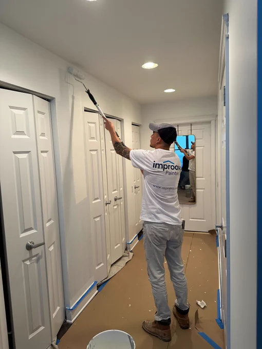 hallway painting in Denver - Before Photo