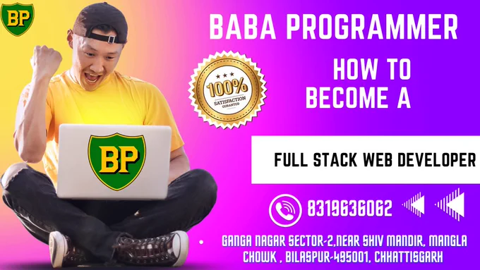 Learn Python Programming, Java Programming, PHP & MYSQL Programming, React Js, Angular js, Node Js, JavaScript, JSON, Jquery, Rest API, C & C   Programming, Digital Marketing, SEO Development in Bilaspur Chhattisgarh.  