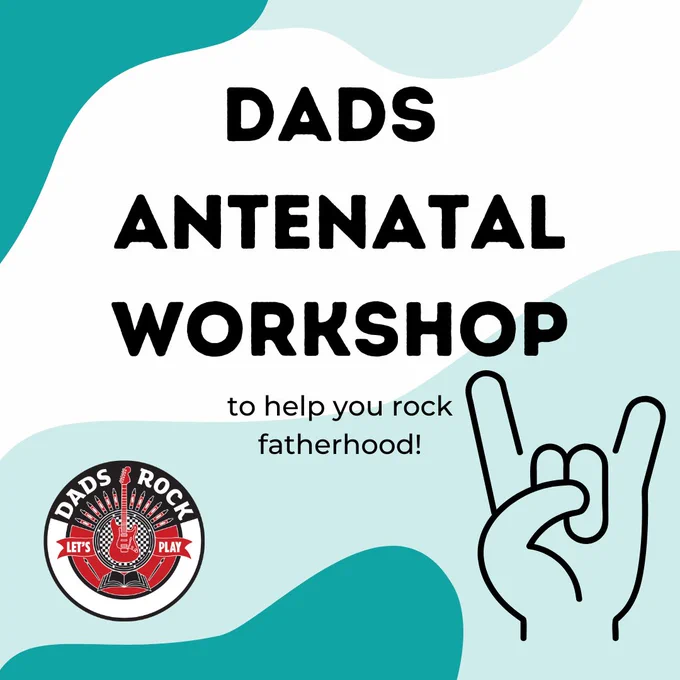 Rock hand - dads antenatal workshop - to help you rock fatherhood!