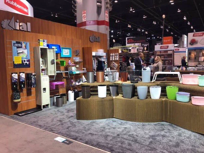 Custom Modular Exhibits and Lightweight Portable Slatwall Booth Displays featuring Xylea-Wood Panels make merchandising easy!