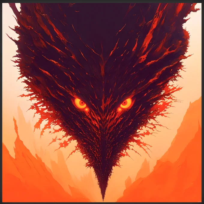 The Kulshedra is a legendary creature from the folklore of the Balkans, specifically from the region of Albania, Kosovo, and North Macedonia. It is described as a massive serpentine dragon with multiple heads, each one having a pair of glowing red eyes that seem to pierce the darkness. Its body is said to be made of fire and it can breathe fire from its multiple mouths, leaving a trail of ashes behind. The creature is said to be covered in iridescent scales that shimmer in the sunlight, and its tail is a long and powerful whip-like appendage that can be used to strike its prey with deadly accuracy.
The Kulshedra is often associated with water and is said to live near sources of water such as lakes, rivers and wells. it is said that it has the ability to control water and can summon or produce floods and storms, making it a force to be reckoned with. It's said that it's also able to swim with great speed and agility in the water and can submerge itself for long periods of time.